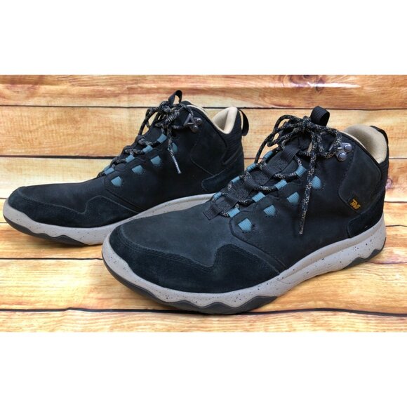 Teva Ridgeview Mid Black Hiking Boots 1013643  Mens 11 / 44.5 (s6n) - Picture 1 of 10